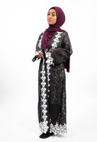 Black lace Abaya